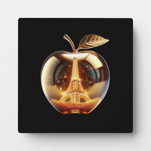 Apple Love Paris Fotoplaat (Voorkant)