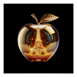 Apple Love Paris Perfect Poster