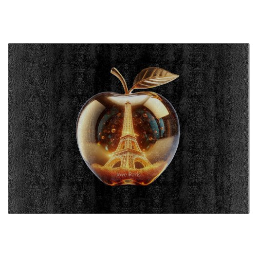 Apple Love Paris Planche Snijplank (Voorkant)