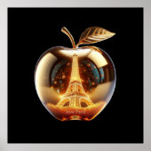 Apple Love Paris Poster (Voorkant)
