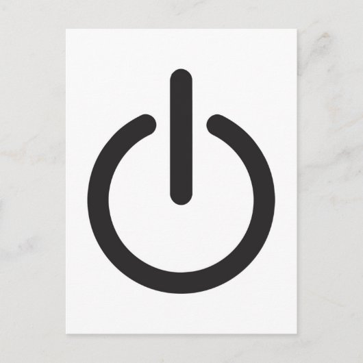 Apple mac Power-toets Briefkaart (Voorkant)