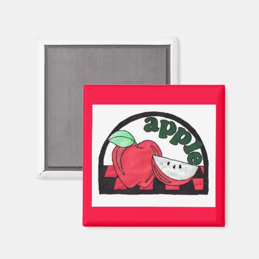 Apple magneet (Voorkant / Achterkant)