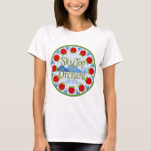 Apple Mandala - blauw T-shirt (Voorkant)
