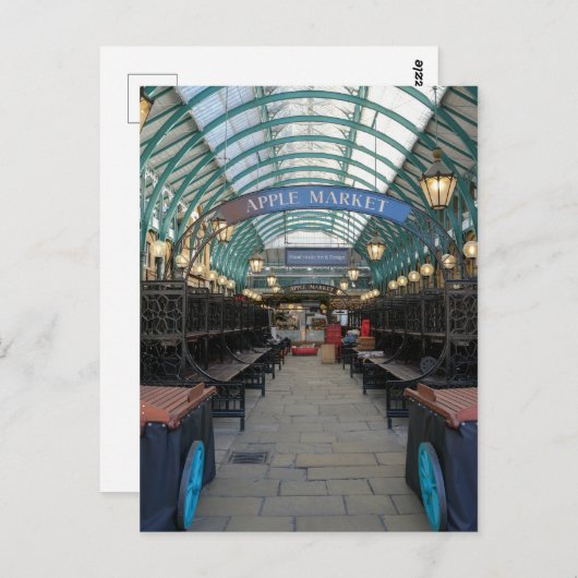Apple Market, Covent Garden, Briefkaart Londen (Voorkant / Achterkant)