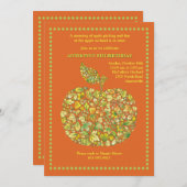 Apple Marquee Uitnodiging (Voorkant / Achterkant)