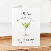Apple Martini, jij wordt mijn bruidsmeisje Kaart