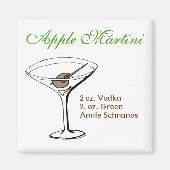 Apple Martini Magneet (Voorkant)