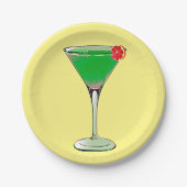 Apple Martini Papieren Bordje (Voorkant)