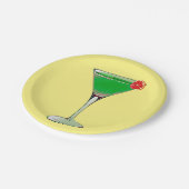 Apple Martini Papieren Bordje (Gekanteld)