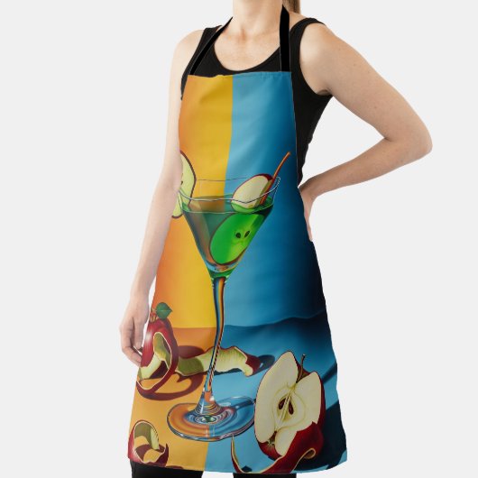 Apple Martini Pop Art Schort (Insitu)