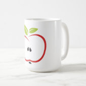 Apple met bladeren Mok (Voorkant rechts)