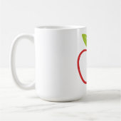 Apple met bladeren Mok (Links)