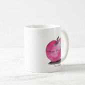 Apple met de naam van de leraar, van student, doua koffiemok (Voorkant rechts)
