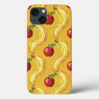Apple met geel patroonontwerp iPhone 13 hoesjes
