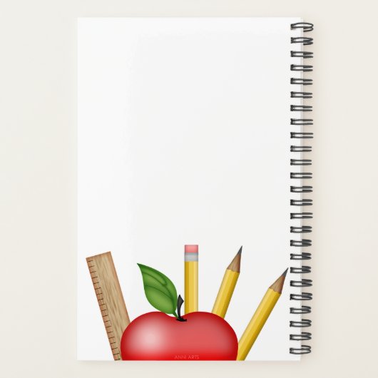 Apple Mok Custom Planner van de leraar (Achterkant)