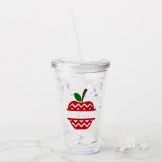 Apple Monogram Tumbler Acryl Drinkbeker
