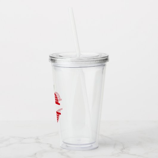 Apple Monogram Tumbler Acryl Drinkbeker (Links)