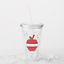 Apple Monogram Tumbler Acryl Drinkbeker