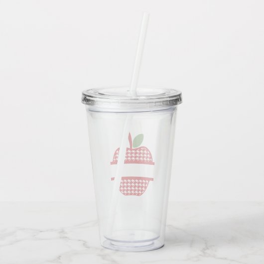 Apple Monogram Tumbler Acryl Drinkbeker (Achterkant)