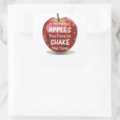 Apple Motivatie Quote Sticker (Tas)