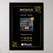 Apple Music Streaming Award Poster (Voorkant)