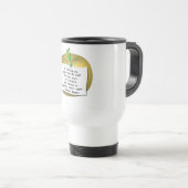 Apple Note Quote Travel Mug Reisbeker (Voorkant rechts)