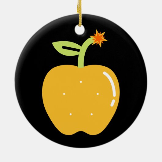 Apple of Discord Ceramic Ornament (Achterkant)