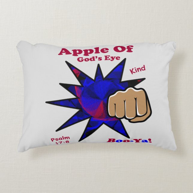 Apple of God's Eye Christelijk Accentkussen Accent Kussen (Voorkant)