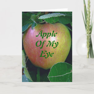 "Apple of My Eye" (Apple foto) Wenskaart Kaart