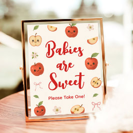 Apple of My Eye Baby shower Baby's zijn een favori Poster