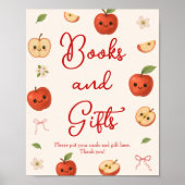 Apple of My Eye Baby shower Boeken en geschenken Poster (Voorkant)
