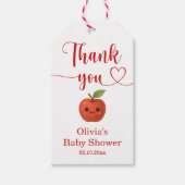 Apple of My Eye Baby shower Dank u wel Cadeaulabel (Voorkant)
