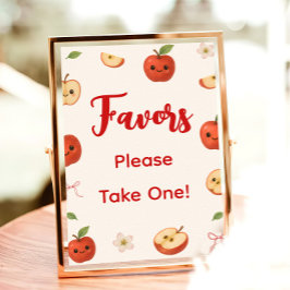 Apple of My Eye Baby shower Favoriet Poster