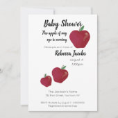 Apple of my eye Baby shower Invitation Kaart (Voorkant)