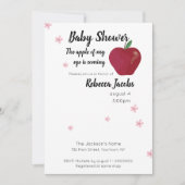 Apple of my eye Baby shower Invitation Kaart (Voorkant)