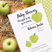 Apple of my eye Baby shower Invitation Kaart