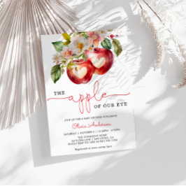 Apple of my eye Baby shower Invitation Kaart