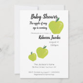 Apple of my eye Baby shower Invitation Kaart (Voorkant)