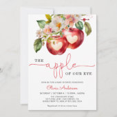 Apple of my eye Baby shower Invitation Kaart (Voorkant)