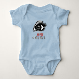 Apple of My Eye Beauful Eyes Eyelashes Art Romper