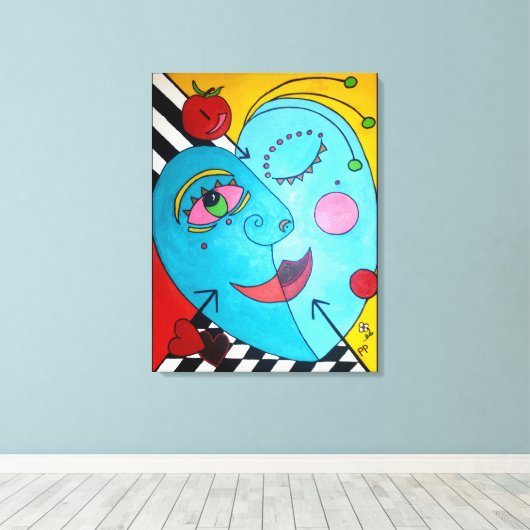 Apple of My Eye Canvas Afdruk (Insitu (Houten vloer))