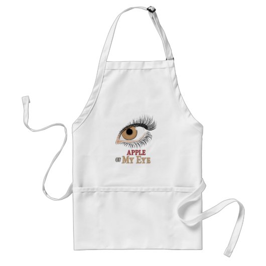 Apple of My Eye Eyelashes Art Apron Standaard Schort (Voorkant)