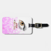 Apple of My Eye Eyelashes Art Bagagelabel (Voorkant horizontaal)