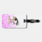 Apple of My Eye Eyelashes Art Bagagelabel (Achterkant horizontaal)