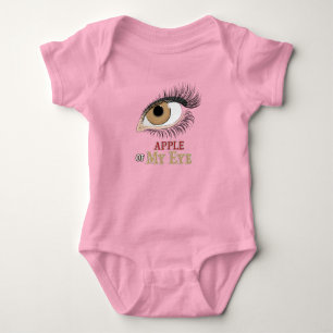 Apple of My Eye Eyelashes Art Romper