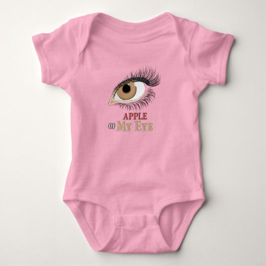 Apple of My Eye Eyelashes Art Romper (Voorkant)
