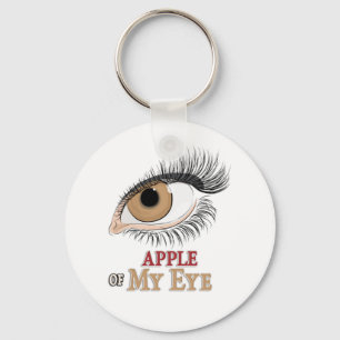 Apple of My Eye Eyelashes Art Sleutelhanger
