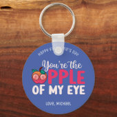 Apple of My Eye Funny Pun Cute Kinder Valentijnsda Sleutelhanger