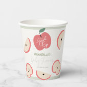 Apple of my Eye Green Boy Baby Shower Papieren Bekers (Voorkant)