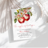 Apple of My Eye Herfst Apple Baby shower Invitatio Kaart